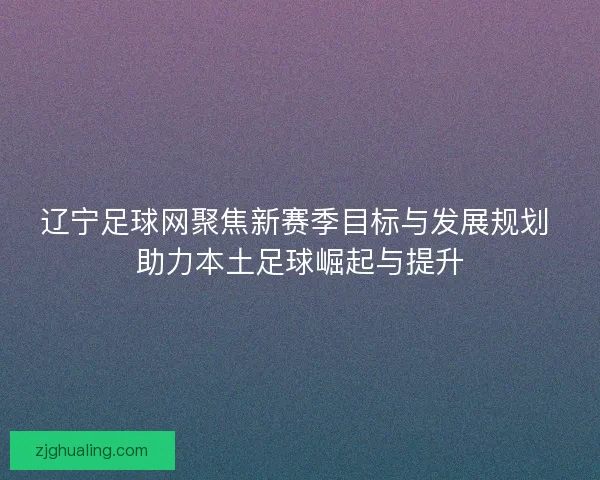 辽宁足球网聚焦新赛季目标与发展规划 助力本土足球崛起与提升